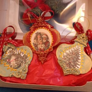 Set 3 globuri handmade lucrate manual 2