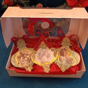 Set 3 globuri handmade lucrate manual 6