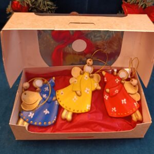 Set trei figurine Îngerii Crăciunului