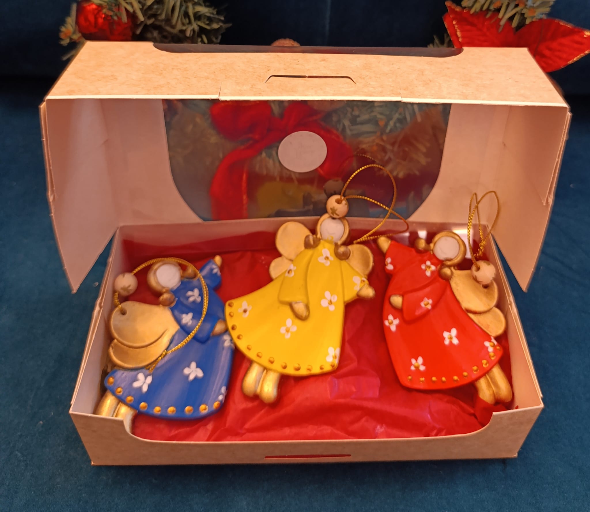 Set trei figurine Îngerii Crăciunului